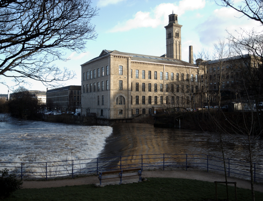 Saltaire Weir, River Aire